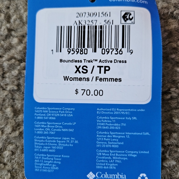 Columbia Boundless Trek active dress size XS - Picture 7 of 9